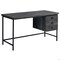 Homeroots 30 in. Black Particle Board & Black Metal Computer Desk with a Hollow Core 333553 - alternate 1